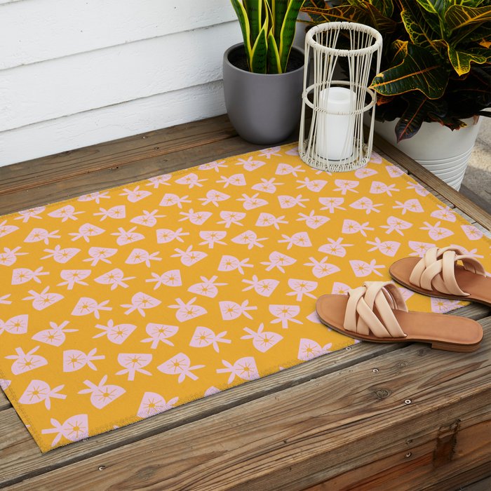 Mod Scattered Buds Outdoor Rug Gallery Image 2