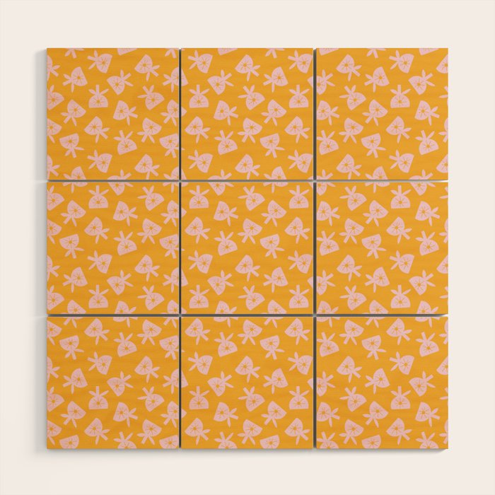 Mod Scattered Buds Wood Wall Art Gallery Image 1