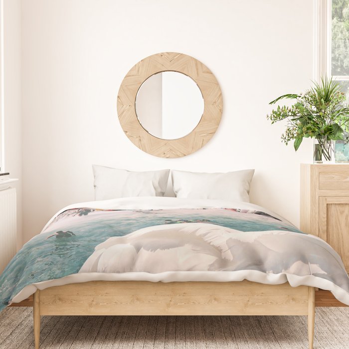 Swan on the Beach Duvet Cover Gallery Image 3