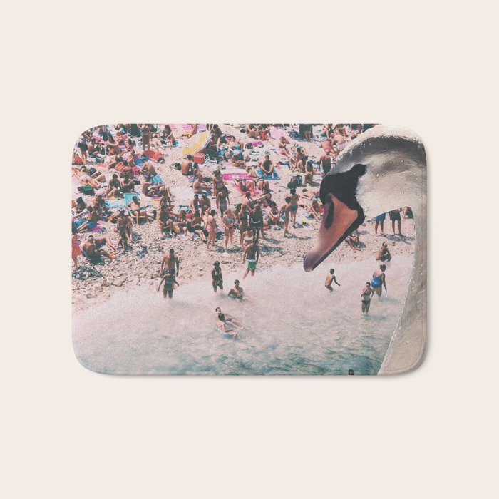 Swan on the Beach Bath Mat Gallery Image 1