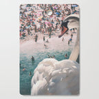 Swan on the Beach Cutting Board Gallery Image 1