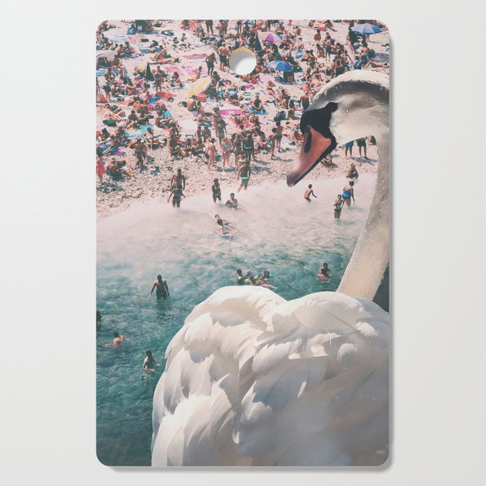 Swan on the Beach Cutting Board Gallery Image 1