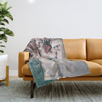 Swan on the Beach Throw Blanket Gallery Image 1