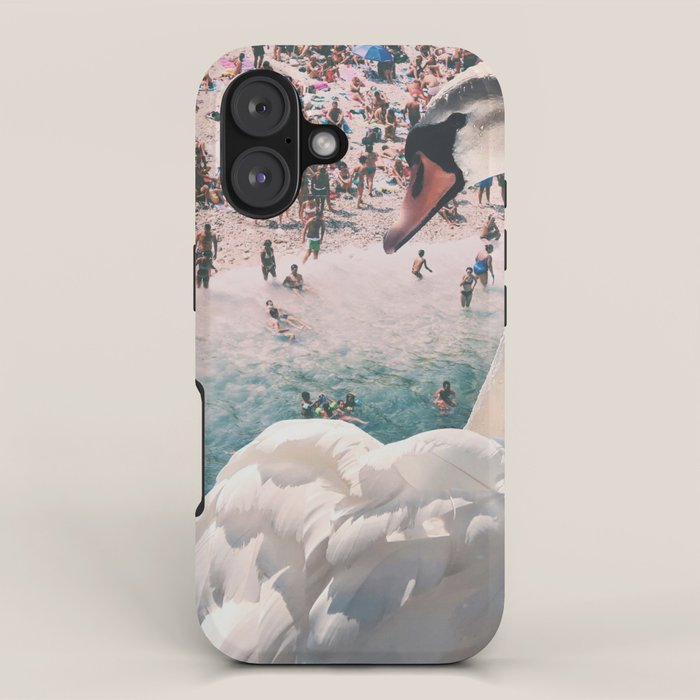 Swan on the Beach iPhone Case Gallery Image 1