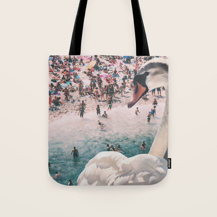 Swan on the Beach Tote Bag Gallery Image 1
