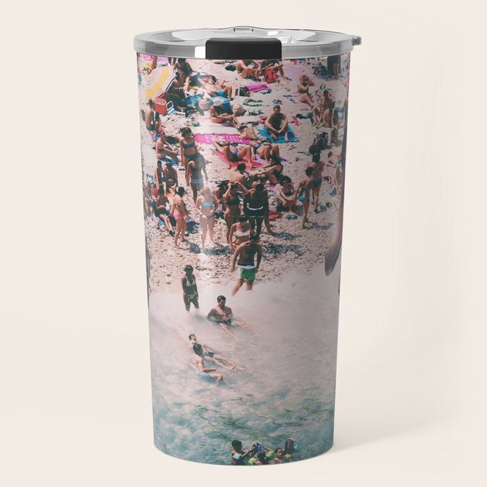Swan on the Beach Travel Mug Gallery Image 1