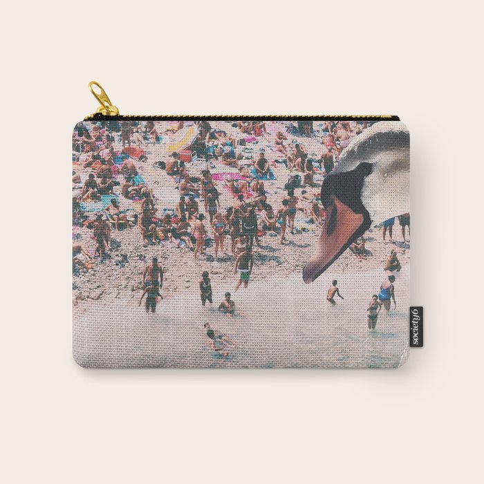 Swan on the Beach Carry All Pouch Gallery Image 1