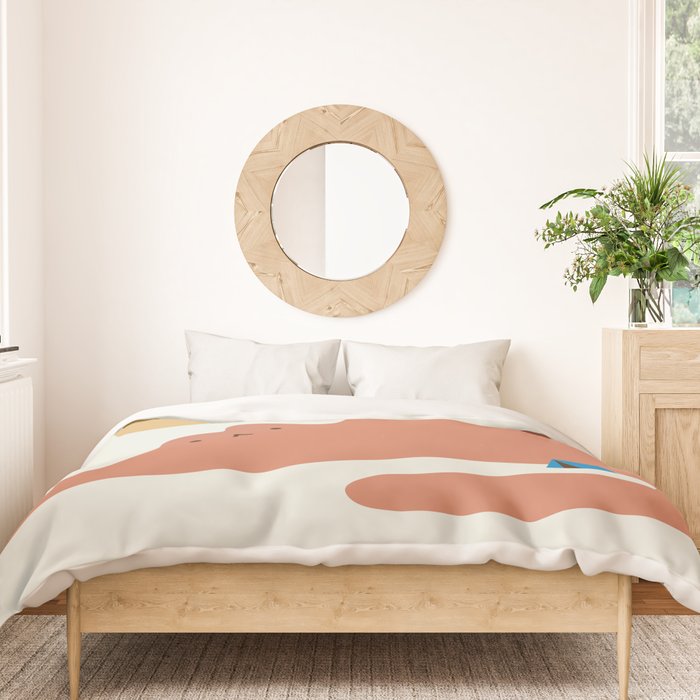 Cat Landscape 118C: Purrfect Campsite C Duvet Cover Gallery Image 3