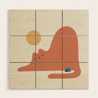 Cat Landscape 118C: Purrfect Campsite C Wood Wall Art Gallery Image 1