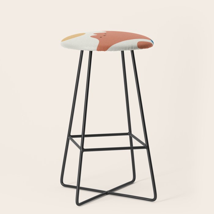 Cat Landscape 118C: Purrfect Campsite C Stool Gallery Image 1