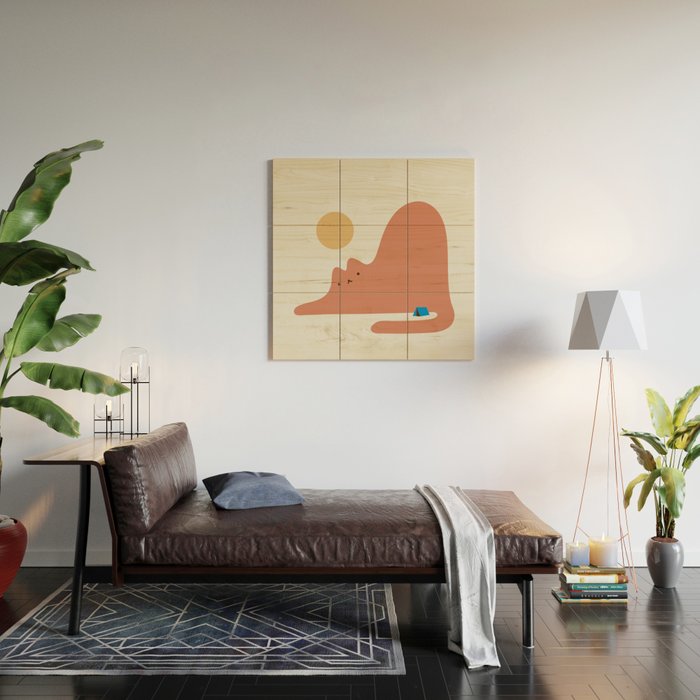 Cat Landscape 118C: Purrfect Campsite C Wood Wall Art Gallery Image 2