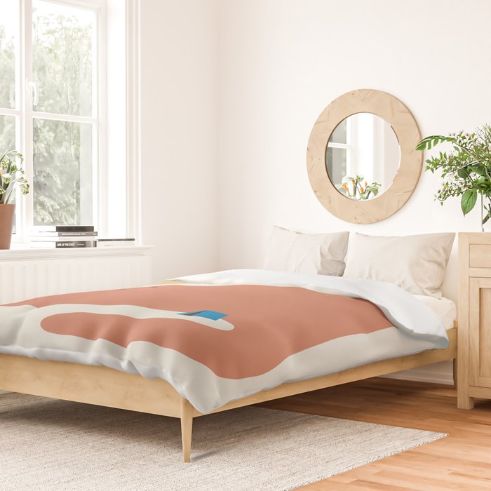 Cat Landscape 118C: Purrfect Campsite C Duvet Cover Gallery Image 2