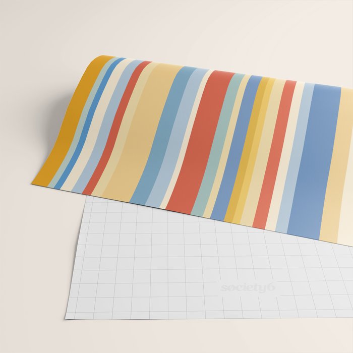 Classic Stripes VIII - 70s Summer Wrapping Paper Gallery Image 2