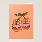 Aries Cherries Stationery Card Gallery Image 2