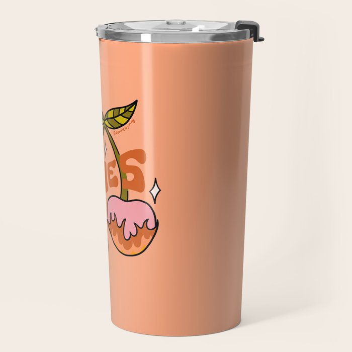 Aries Cherries Travel Mug Gallery Image 2
