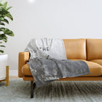 And So The Adventure Begins - Snowy Mountain Throw Blanket Gallery Image 1