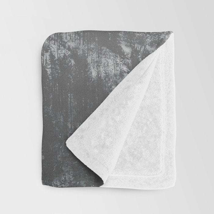 And So The Adventure Begins - Snowy Mountain Throw Blanket Gallery Image 3