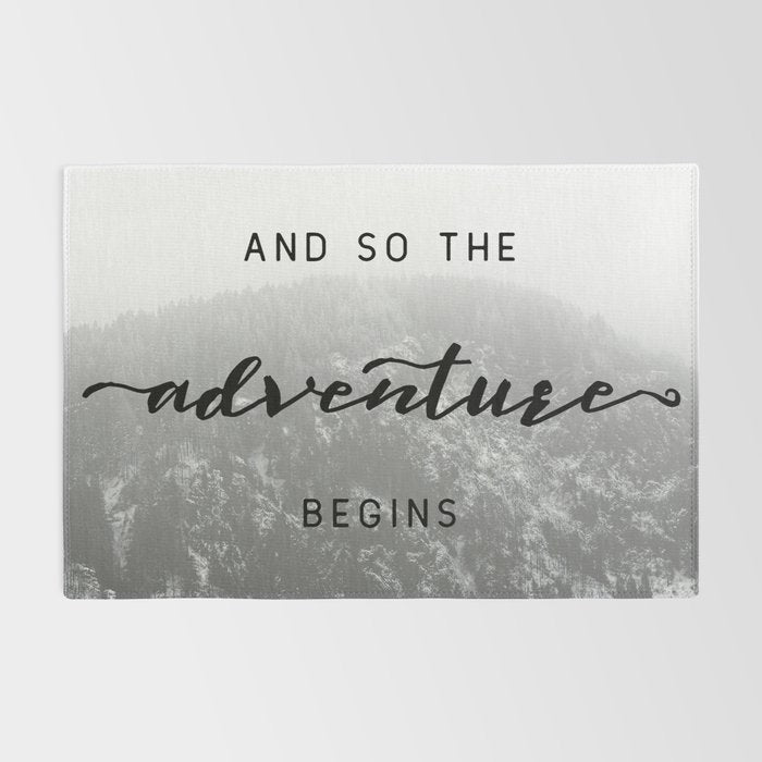 And So The Adventure Begins - Snowy Mountain Rug Gallery Image 2