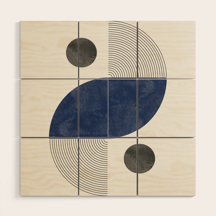 Geometric Shape 02 Wood Wall Art Gallery Image 1