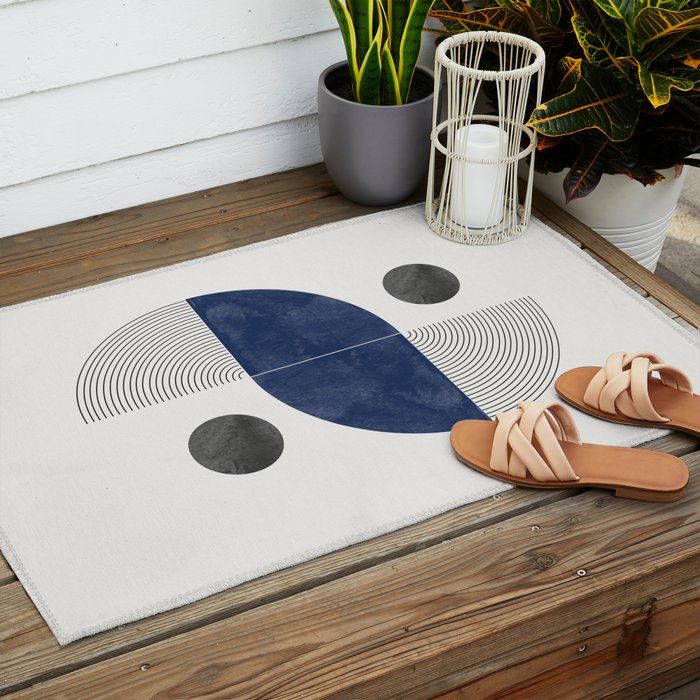 Geometric Shape 02 Outdoor Rug Gallery Image 2