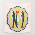 Fish On A Plate Wall Tapestry Gallery Image 4