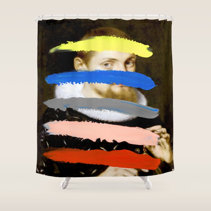 Composition 738 Shower Curtain Gallery Image 1