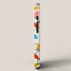 Playful Multicolor Christmas Lights Pattern on Cream Background iPhone Case Gallery Image 2