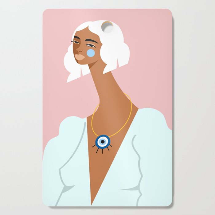 Mint Dress Cutting Board