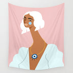 Mint Dress Wall Tapestry Gallery Image 4