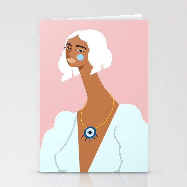 Mint Dress Stationery Card Gallery Image 1