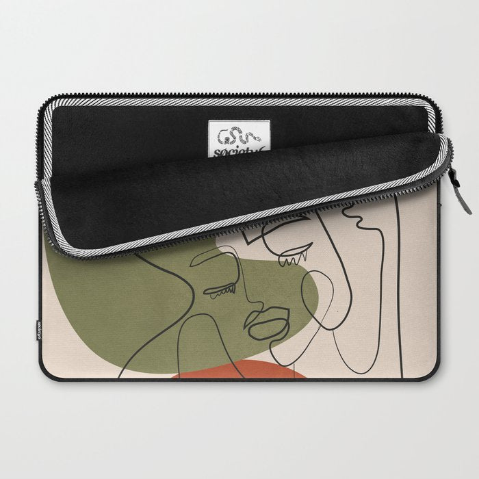 Abstract Faces 1 Laptop Sleeve Gallery Image 2