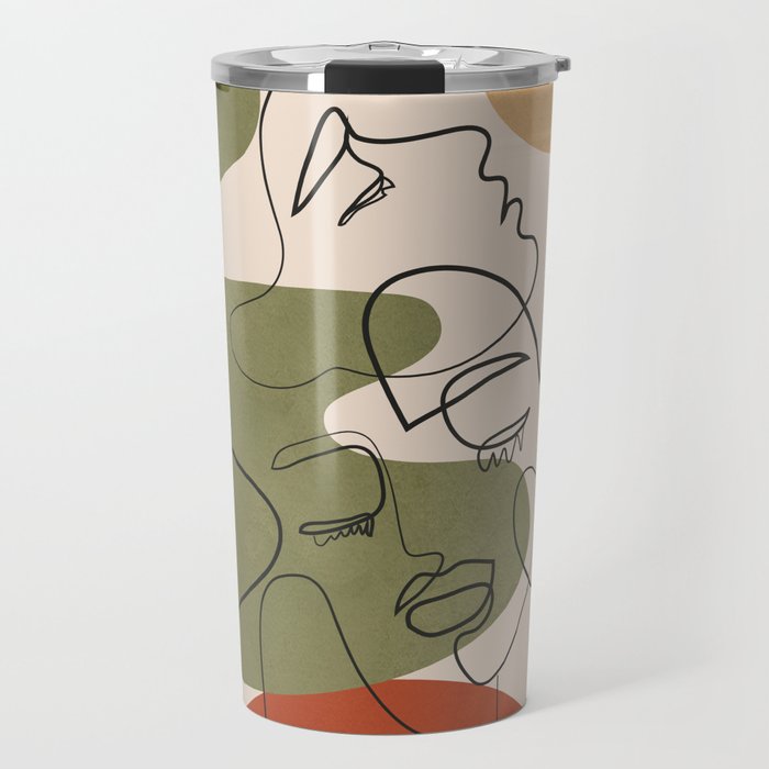 Abstract Faces 1 Travel Mug Gallery Image 1