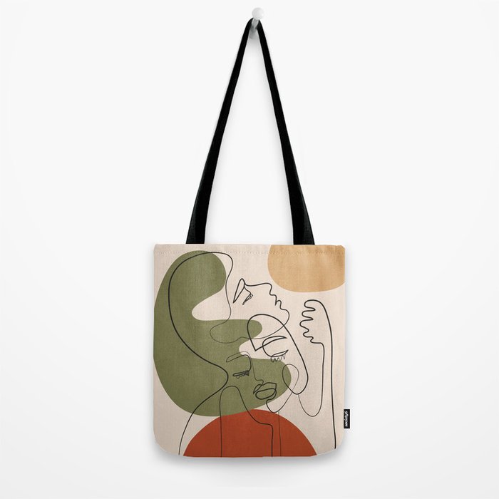 Abstract Faces 1 Tote Bag Gallery Image 2