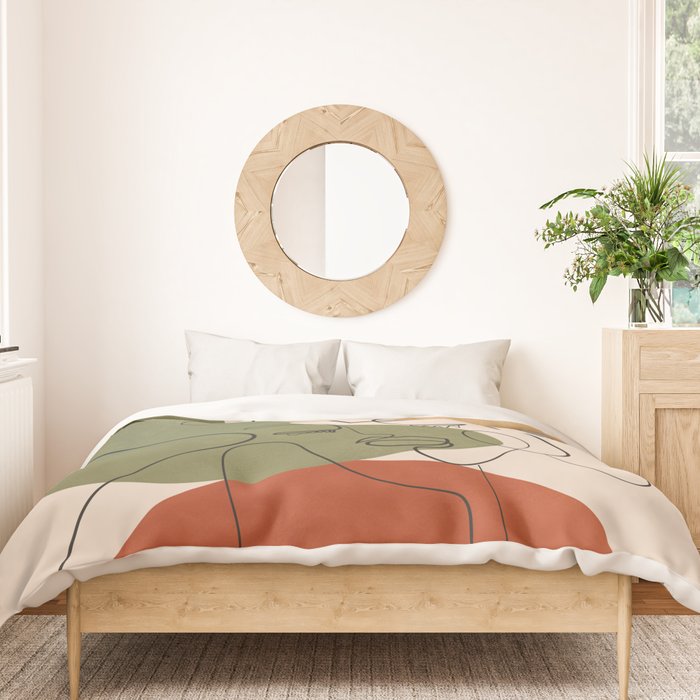 Abstract Faces 1 Duvet Cover Gallery Image 3