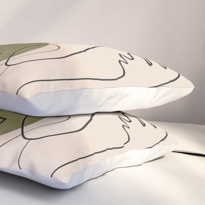 Abstract Faces 1 Pillow Sham Gallery Image 3