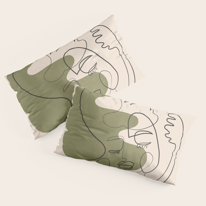 Abstract Faces 1 Pillow Sham Gallery Image 2