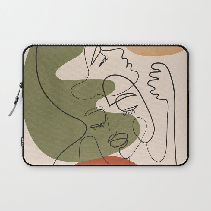 Abstract Faces 1 Laptop Sleeve Gallery Image 1
