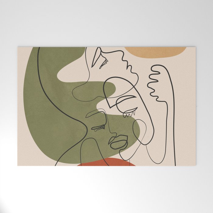 Abstract Faces 1 Welcome Mat Gallery Image 1