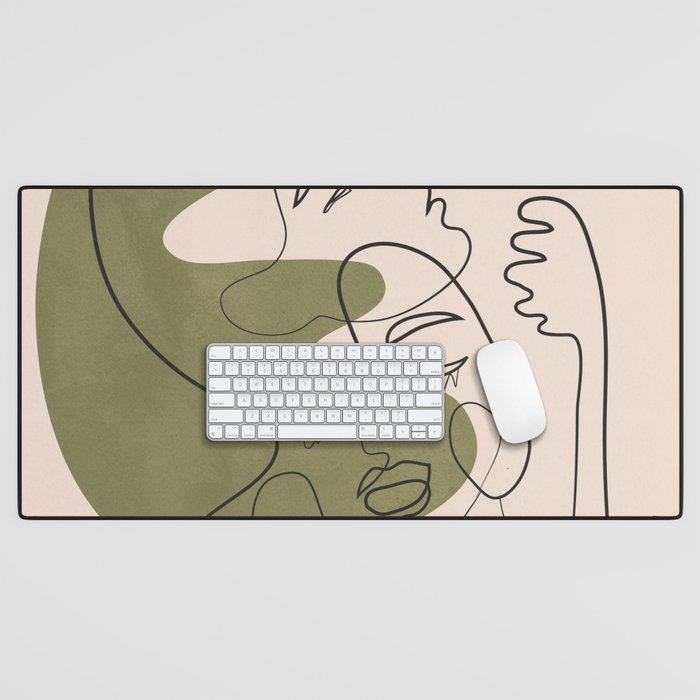 Abstract Faces 1 Desk Mat Gallery Image 1