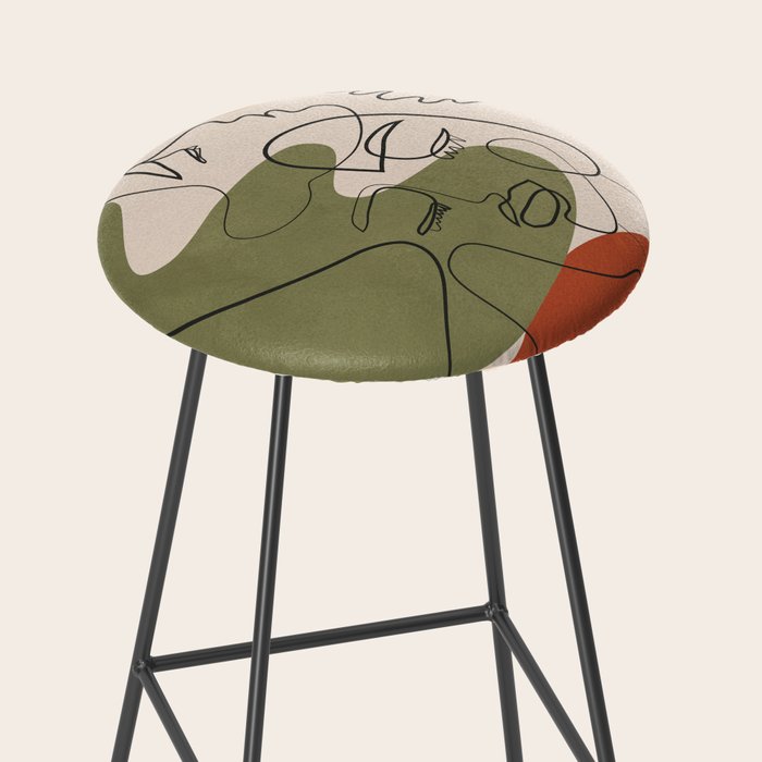 Abstract Faces 1 Stool Gallery Image 2