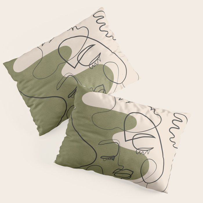 Abstract Faces 1 Pillow Sham Gallery Image 3
