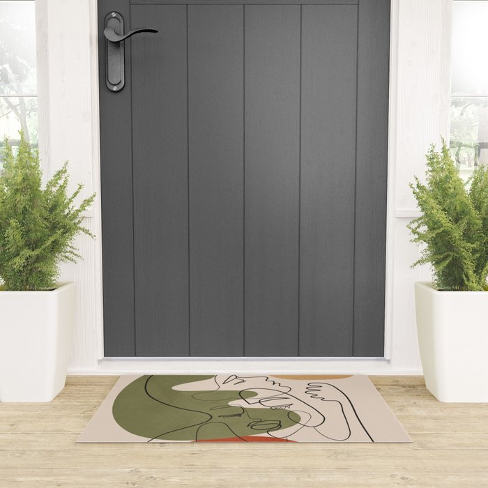 Abstract Faces 1 Welcome Mat Gallery Image 3