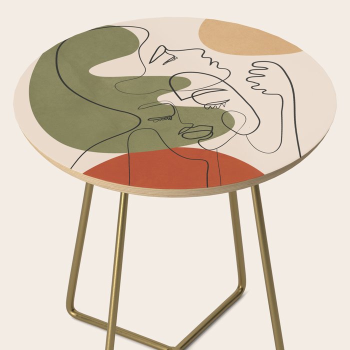 Abstract Faces 1 Side Table Gallery Image 2