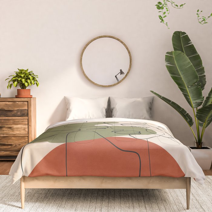 Abstract Faces 1 Comforter Gallery Image 3