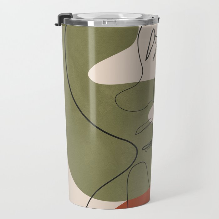 Abstract Faces 1 Travel Mug Gallery Image 3