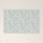Berries and Branches - Light Blue Welcome Mat Gallery Image 1