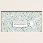 Berries and Branches - Light Blue Desk Mat Gallery Image 1