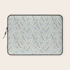 Berries and Branches - Light Blue Laptop Sleeve Gallery Image 1