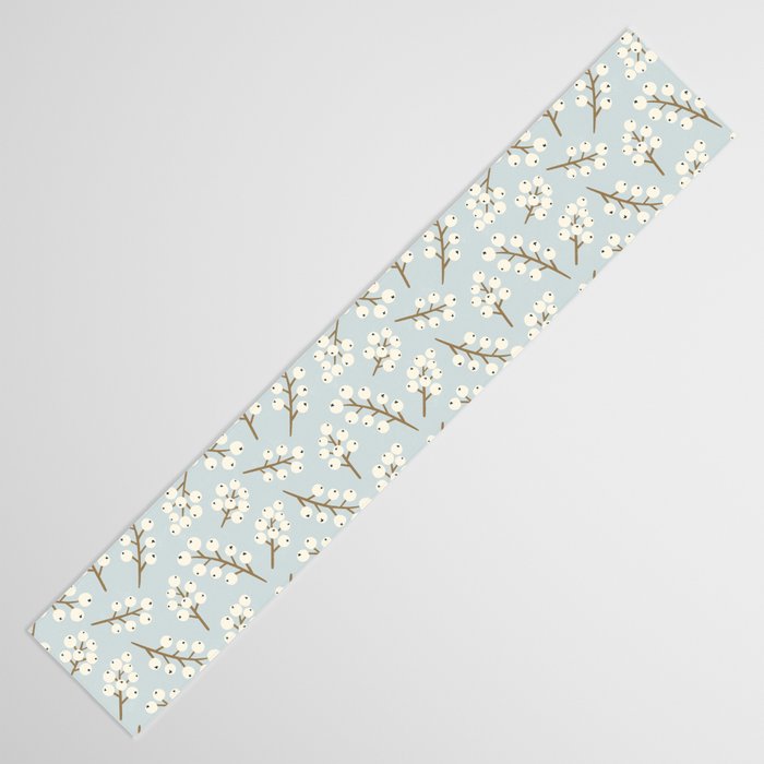Berries and Branches - Light Blue Table Runner Gallery Image 3
