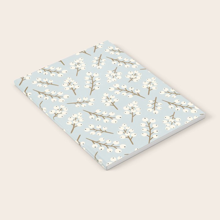 Berries and Branches - Light Blue Notebook Gallery Image 2